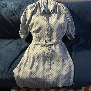 Women’s Baby Blue Polka Dot Dress